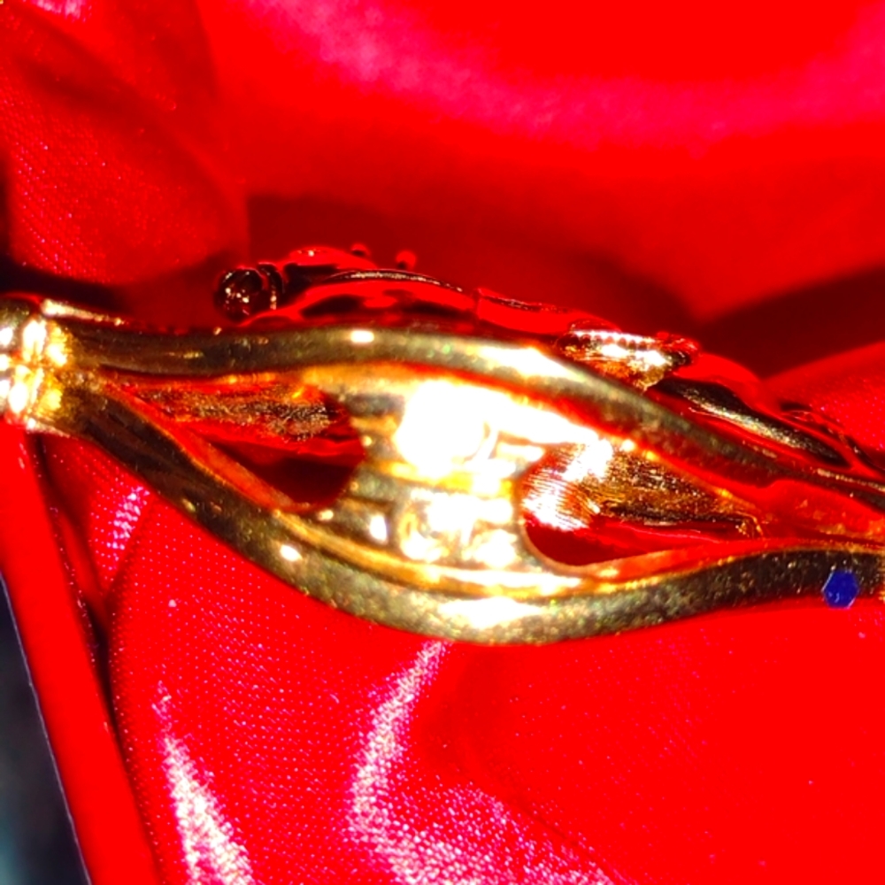 Swarovski Embellished Studded Crystals Red & Green Enamel 🐴🐎 Horse - Picture 3 of 7
